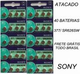 Bateria Sony para relógio 377 SR626SW  40 UNIDADES