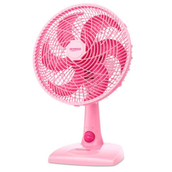 Ventilador de Mesa Mondial 30cm 3 Velocidades - Rosa